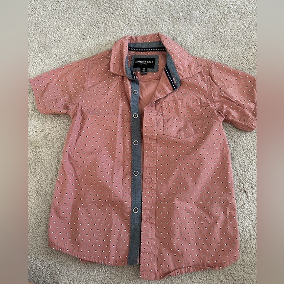 Kenneth Cole Men's Coral Button-Down Shirt - Picture 1 of 1